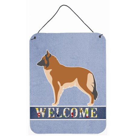 Carolines Treasures Belgian Tervuren Welcome Wall or Door Hanging Prints BB8303DS1216